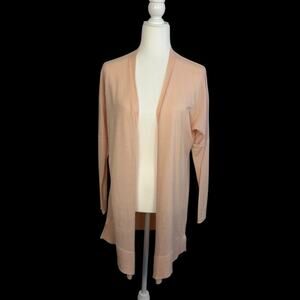 J Crew Womens Pastel Pink 100% Merino Wool Cardigan Sweater Small Spring Coastal